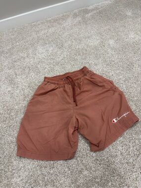 Champion Unisex Rusty Beige Brown Drawstring Athletic Shorts